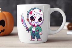 Cartoon Horror Halloween Guys 04. TShirt Sticker. Product Image 4