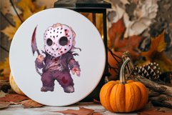 Cartoon Horror Halloween Guys 04. TShirt Sticker. Product Image 5