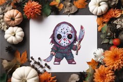 Cartoon Horror Halloween Guys 04. TShirt Sticker. Product Image 7