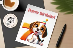 Download this adorable cartoon puppy clipart in PNG format with a transparent background. This sublimation design perfect for creating birthday cards, invitations, kids’ T-shirts, and festive decorations. High-resolution!
