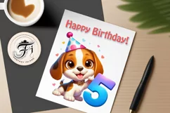 Download this adorable cartoon puppy clipart in PNG format with a transparent background. This sublimation design perfect for creating birthday cards, invitations, kids’ T-shirts, and festive decorations. High-resolution!