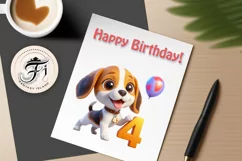 Download this adorable cartoon puppy clipart in PNG format with a transparent background. This sublimation design perfect for creating birthday cards, invitations, kids’ T-shirts, and festive decorations. High-resolution and easy to use for all your creat