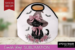 Cute Cat Cute Lunch Bag Pink Halloween Lunch Bug PNG Product Image 1
