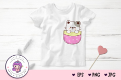 Cute cat clipart in pocket kawaii animals Kitten clipart t Product Image 4