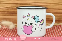 Cute cat cartoon kawaii clipart fairytale kitten baby animal Product Image 3