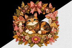 Cute cat tumbler, mug wrap, clipart sublimation design Product Image 2