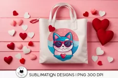 tote bag with a cute cat illustration