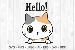 kawaii svg, cat svg, kawaii cat