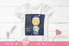 Cute unicorn cat on moon balloon kawaii animals sweet dream Product Image 3