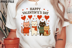 Cute Cat Valentines Day PNG Product Image 2