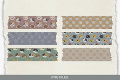 Cute Cat with Vintage Color Seamless Pattern Tape Product Image 1