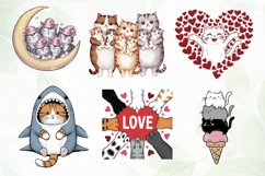 Cute Cats Sublimation Clipart Product Image 3