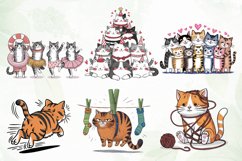 Cute Cats Sublimation Clipart Product Image 5