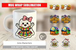 Cute Characters Mug Wrap Product Image 1