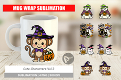 Cute Characters Mug Wrap Product Image 1