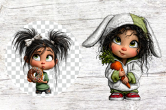 Cute Chibi Girl Clipart Sublimation Product Image 2