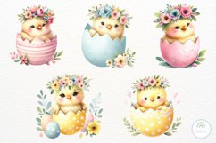 Cute Chic &amp; Easter Egg Clipart Product Image 3