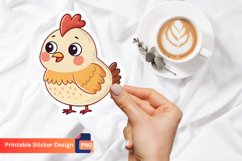 Cute Chicken Sticker, Chicken Decal, Chicken Lover Gift Product Image 1