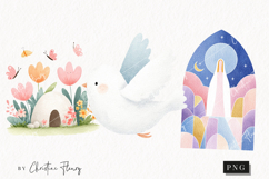 Watercolor Christian Easter Clipart | Easter PNG Product Image 1