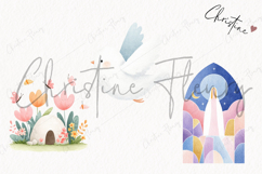 Watercolor Christian Easter Clipart | Easter PNG Product Image 3