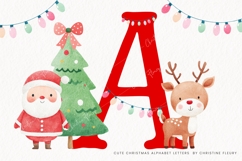 Cute Christmas Alphabet PNG |Sublimation Font Product Image 2