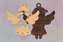 Cute Christmas Angel Ornament SVG Product Image 2