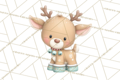 Christmas Animals Clipart PNG, Cute Cartoon Holiday Clip Art Product Image 4