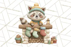 Christmas Animals Clipart PNG, Cute Cartoon Holiday Clip Art Product Image 5