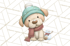 Christmas Animals Clipart PNG, Cute Cartoon Holiday Clip Art Product Image 2