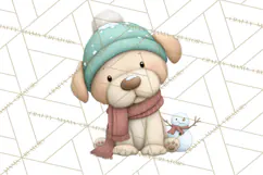 Christmas Animals Clipart PNG, Cute Cartoon Holiday Clip Art Product Image 2