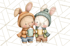 Christmas Animals Clipart PNG, Cute Cartoon Holiday Clip Art Product Image 2