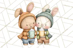 Christmas Animals Clipart PNG, Cute Cartoon Holiday Clip Art Product Image 2
