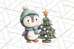 Christmas Animals Clipart PNG, Cute Cartoon Holiday Clip Art Product Image 5