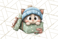 Christmas Animals Clipart PNG, Cute Cartoon Holiday Clip Art Product Image 3