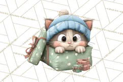 Christmas Animals Clipart PNG, Cute Cartoon Holiday Clip Art Product Image 3