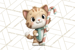 Christmas Animals Clipart PNG, Cute Cartoon Holiday Clip Art Product Image 4