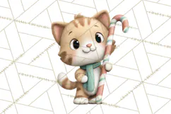 Christmas Animals Clipart PNG, Cute Cartoon Holiday Clip Art Product Image 4
