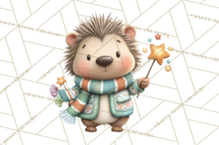 Christmas Animals Clipart PNG, Cute Cartoon Holiday Clip Art Product Image 5