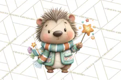 Christmas Animals Clipart PNG, Cute Cartoon Holiday Clip Art Product Image 5