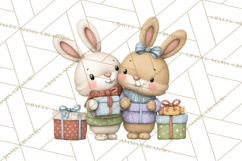 Christmas Animals Clipart PNG, Cute Cartoon Holiday Clip Art Product Image 3
