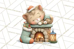 Christmas Animals Clipart PNG, Cute Cartoon Holiday Clip Art Product Image 2