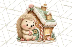 Christmas Animals Clipart PNG, Cute Cartoon Holiday Clip Art Product Image 3