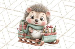 Christmas Animals Clipart PNG, Cute Cartoon Holiday Clip Art Product Image 4
