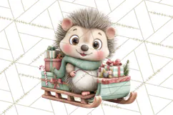 Christmas Animals Clipart PNG, Cute Cartoon Holiday Clip Art Product Image 4