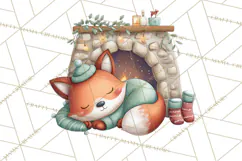 Christmas Animals Clipart PNG, Cute Cartoon Holiday Clip Art Product Image 3