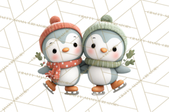 Christmas Animals Clipart PNG, Cute Cartoon Holiday Clip Art Product Image 4