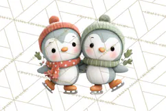 Christmas Animals Clipart PNG, Cute Cartoon Holiday Clip Art Product Image 4