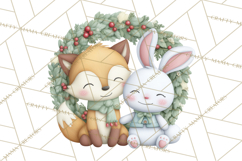 Christmas Animals Clipart PNG, Cute Cartoon Holiday Clip Art Product Image 5