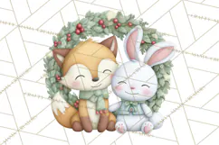 Christmas Animals Clipart PNG, Cute Cartoon Holiday Clip Art Product Image 5