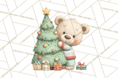 Christmas Animals Clipart PNG, Cute Cartoon Holiday Clip Art Product Image 2